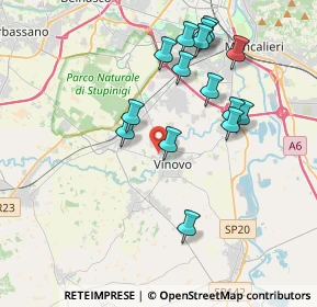 Mappa Corso Italia, 10048 Vinovo TO, Italia (3.77267)
