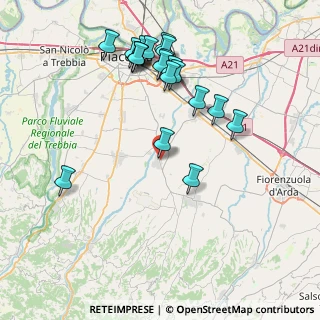 Mappa Via Faustini Valente, 29019 San Giorgio Piacentino PC, Italia (8.479)