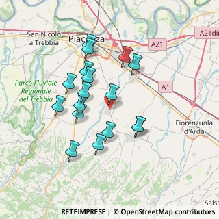 Mappa Via Faustini Valente, 29019 San Giorgio Piacentino PC, Italia (6.47471)