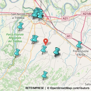 Mappa Via Faustini Valente, 29019 San Giorgio Piacentino PC, Italia (9.4325)