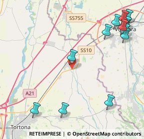 Mappa SR10, 15055 Pontecurone AL, Italia (5.86)