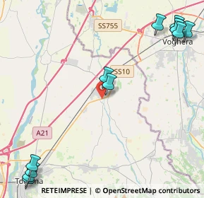 Mappa SR10, 15055 Pontecurone AL, Italia (6.49833)