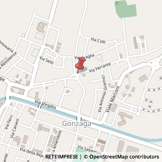 Mappa Via Ferrante Gonzaga,  2, 46023 Gonzaga, Mantova (Lombardia)