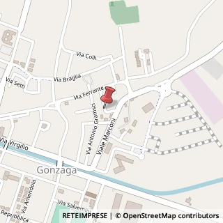 Mappa Via Gazzolda, 13, 46023 Gonzaga, Mantova (Lombardia)