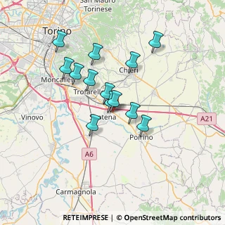 Mappa Via Asti, 10026 Santena TO, Italia (5.84308)