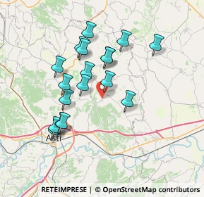 Mappa 14030 Castagnole Monferrato AT, Italia (6.60722)