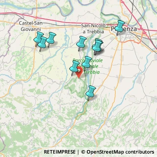 Mappa Località Bosco Donico, 29010 Gazzola PC, Italia (7.05364)
