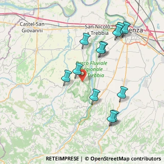 Mappa Località Bosco Donico, 29010 Gazzola PC, Italia (8.08167)