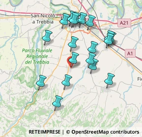 Mappa Via G. Scotti, 29027 Podenzano PC, Italia (7.34684)