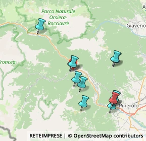 Mappa Via Balziglia, 10063 Pomaretto TO, Italia (7.76833)