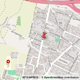 Mappa Via Torino,  12, 10026 Santena, Torino (Piemonte)