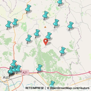 Mappa Via XX Settembre, 14030 Castagnole Monferrato AT, Italia (6.3805)