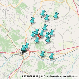 Mappa Via XX Settembre, 14030 Castagnole Monferrato AT, Italia (6.7365)