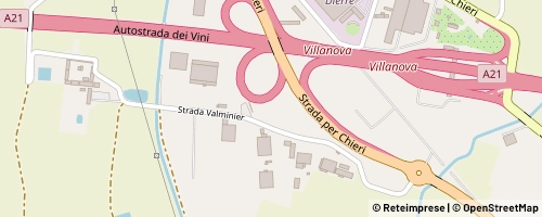 Mappa Villanova d'Asti