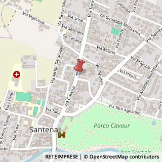 Mappa Via Camillo Benso Conte di Cavour, 44/B, 10026 Santena, Torino (Piemonte)