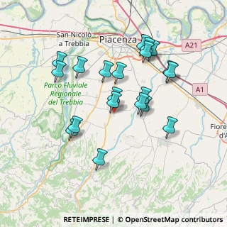 Mappa Via E. Lombardelli, 29027 Podenzano PC, Italia (7.0175)