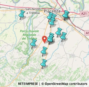 Mappa Località Verano, 29027 Podenzano PC, Italia (6.27)