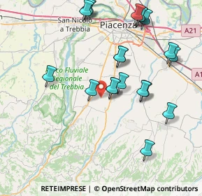 Mappa Località Verano, 29027 Podenzano PC, Italia (8.4885)