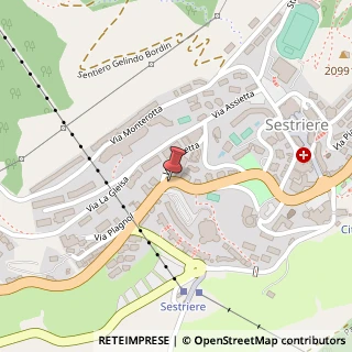 Mappa Via Cesana, 10, 10058 Sestriere, Torino (Piemonte)