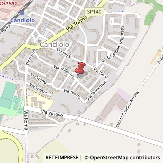 Mappa Via Solferino,  30, 10060 Candiolo, Torino (Piemonte)