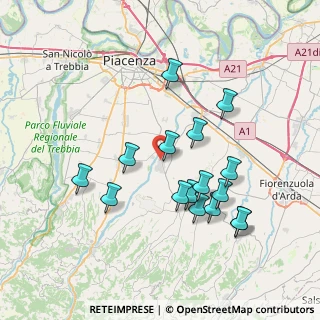 Mappa Via Patrioti, 29019 San Giorgio Piacentino PC, Italia (7.26125)