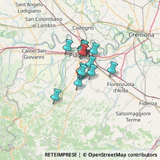 Mappa Piazza Italia, 29027 Podenzano PC, Italia (8.26571)
