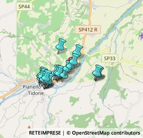 Mappa Frazione Fabbiano, 29011 Borgonovo Val Tidone PC, Italia (1.33333)