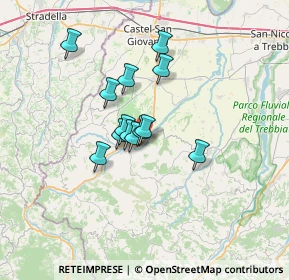 Mappa Frazione Fabbiano, 29011 Borgonovo Val Tidone PC, Italia (4.83692)