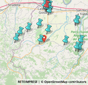 Mappa Frazione Fabbiano, 29011 Borgonovo Val Tidone PC, Italia (9.772)