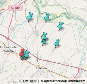 Mappa Frazione Roncole Verdi, 43011 Busseto PR, Italia (7.19545)