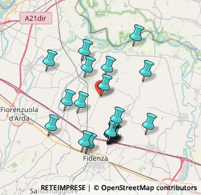 Mappa Frazione Roncole Verdi, 43011 Busseto PR, Italia (6.8365)