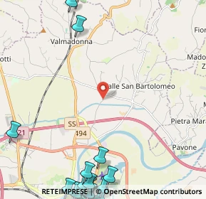 Mappa Via Costanza, 15122 Alessandria AL, Italia (3.7925)