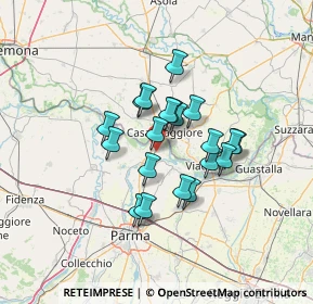 Mappa Mezzano Rondani St Sabbiata, 43052 Colorno PR, Italia (9.9765)