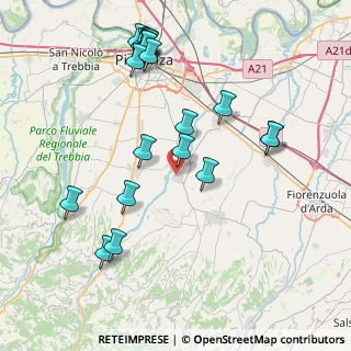 Mappa Via Aldo Moro, 29019 San Giorgio Piacentino PC, Italia (8.9415)