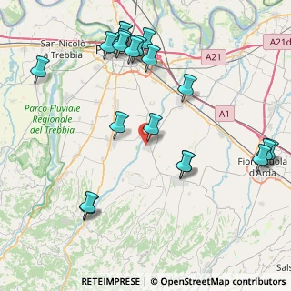 Mappa Via Aldo Moro, 29019 San Giorgio Piacentino PC, Italia (9.895)
