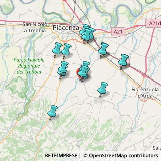 Mappa Via Aldo Moro, 29019 San Giorgio Piacentino PC, Italia (6.05118)