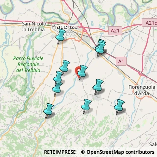Mappa Via Aldo Moro, 29019 San Giorgio Piacentino PC, Italia (7.23125)