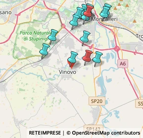 Mappa Vicolo San Martino, 10048 Vinovo TO, Italia (4.11357)