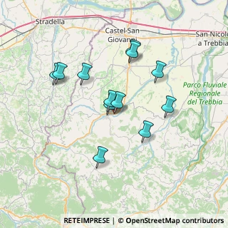Mappa Via del Santuario, 29010 Nibbiano PC, Italia (6.28333)