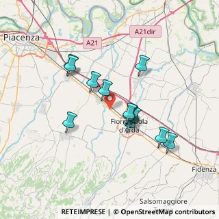 Mappa Località San Bassano, 29010 Fiorenzuola D'arda PC, Italia (6.07308)