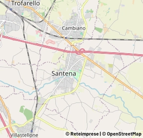 Mappa 10026 Santena TO, Italia (2.3335)
