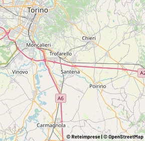 Mappa 10026 Santena TO, Italia (7.454)