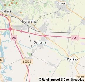 Mappa 10026 Santena TO, Italia (5.984)