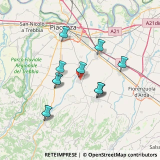 Mappa Via Ghittoni, 29019 San Giorgio Piacentino PC, Italia (6.76583)