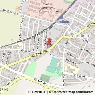 Mappa Via Pinerolo, 22, 10060 Candiolo, Torino (Piemonte)