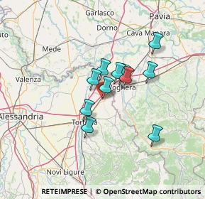 Mappa 15055 Pontecurone AL, Italia (9.72909)