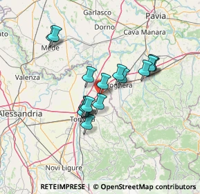 Mappa 15055 Pontecurone AL, Italia (11.01059)
