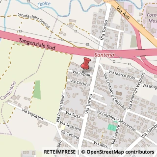 Mappa Via Tripoli, 12, 10026 Santena TO, Italia, 10026 Santena, Torino (Piemonte)