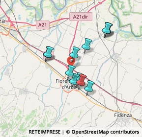 Mappa A1 - Autostrada del Sole, 29016 Cortemaggiore PC, Italia (5.9375)