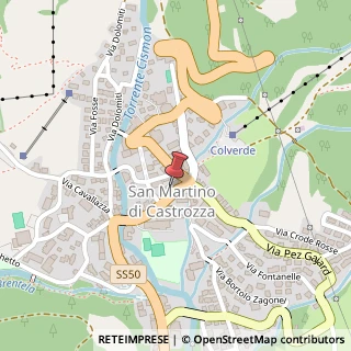 Mappa Via Passo Rolle, 197, 38054 Siror, Trento (Trentino-Alto Adige)